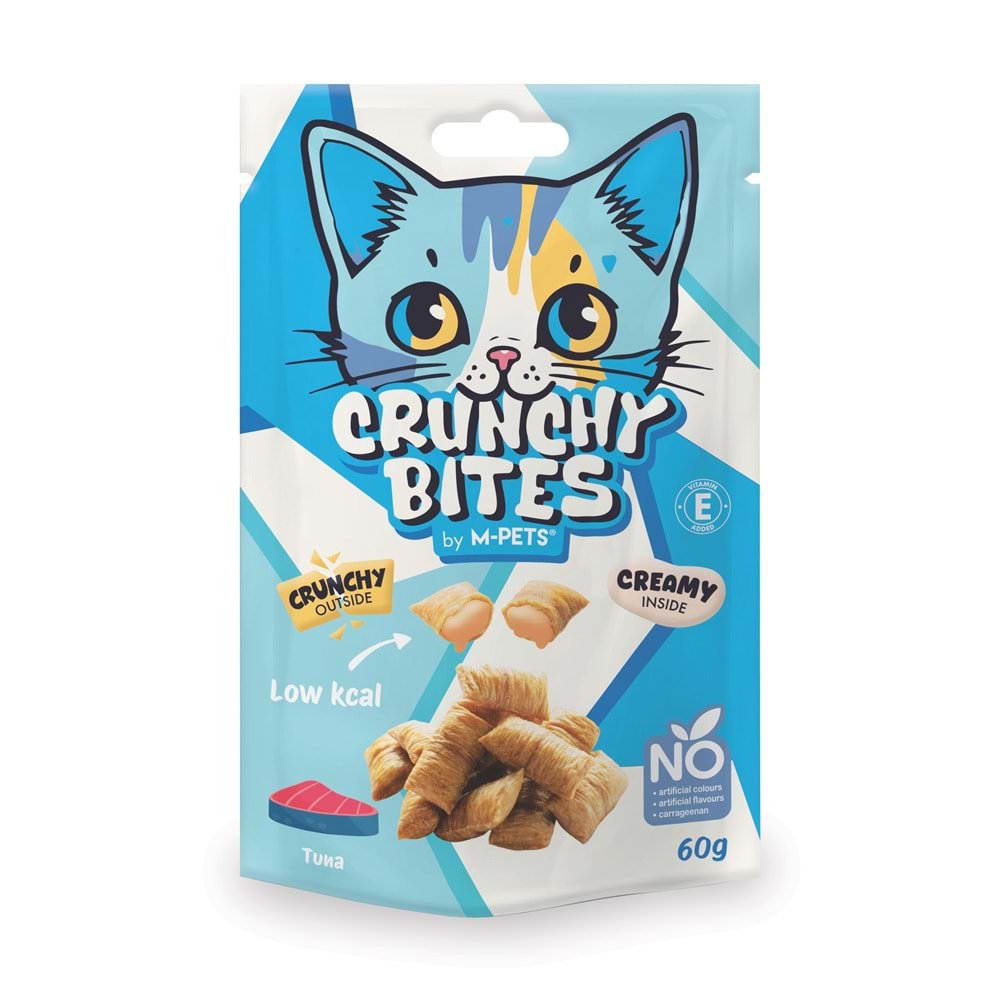 20646599 M-PETS CRUNCHY BITES TON BALIKLI KEDİ ÖDÜLÜ 60GR