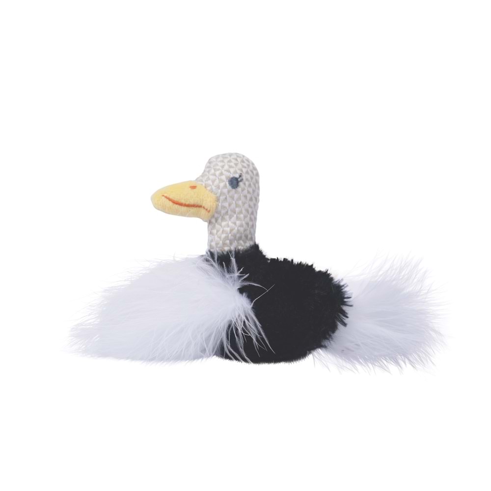 20647299 M-PETS PLUME OSTRİCH CATNİPLİ KEDİ OYUNCAĞI WHİTE