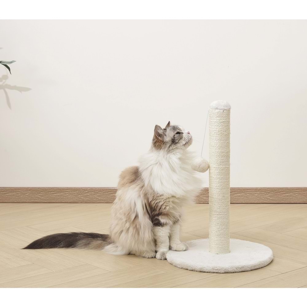 20648099 M-PETS MY SECOND PONPONLU KEDİ TIRMALAMA WHİTE