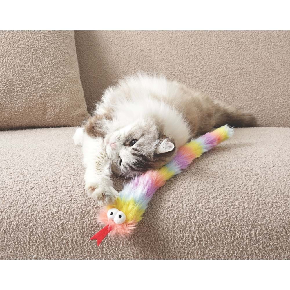 20654599 M-PETS FLUFFY MİKİ CATNİPLİ KEDİ OYUNCAĞI MİX COLOR