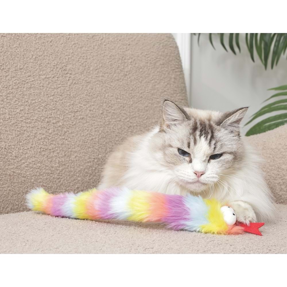 20654599 M-PETS FLUFFY MİKİ CATNİPLİ KEDİ OYUNCAĞI MİX COLOR