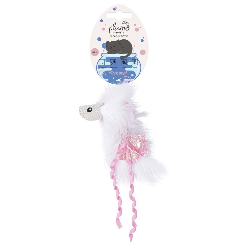 20654699 M-PETS PLUME PİNK FİSH CATNİPLİ KEDİ OYUNCAĞI