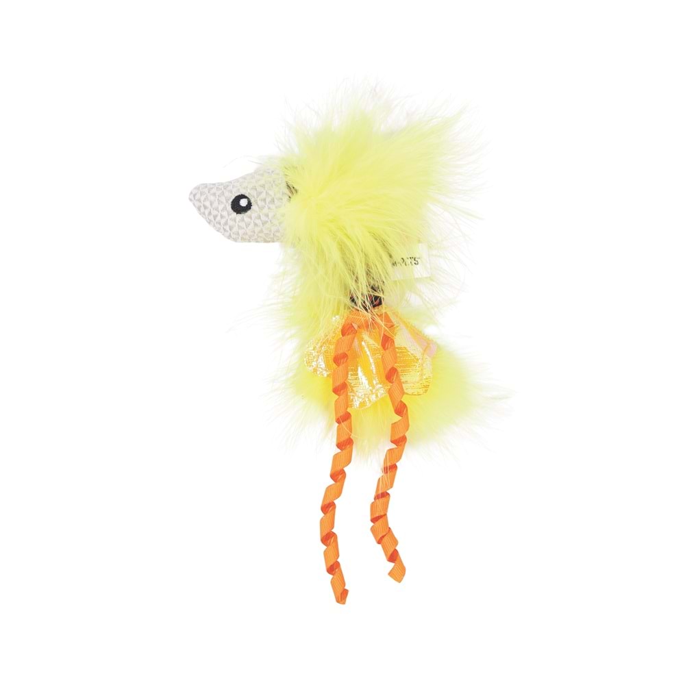 20654799 M-PETS PLUME YELLOW FİSH CATNİPLİ KEDİ OYUNCAĞI