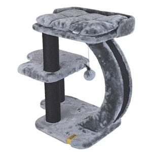 20656399 M-PETS PANTHER PREMİUM OASIS KEDİ TIRMALAMA GREY