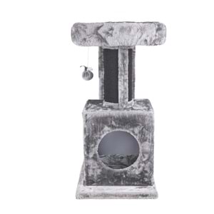 20656499 M-PETS PANTHER PREMİUM NOOK KEDİ TIRMALAMA GREY