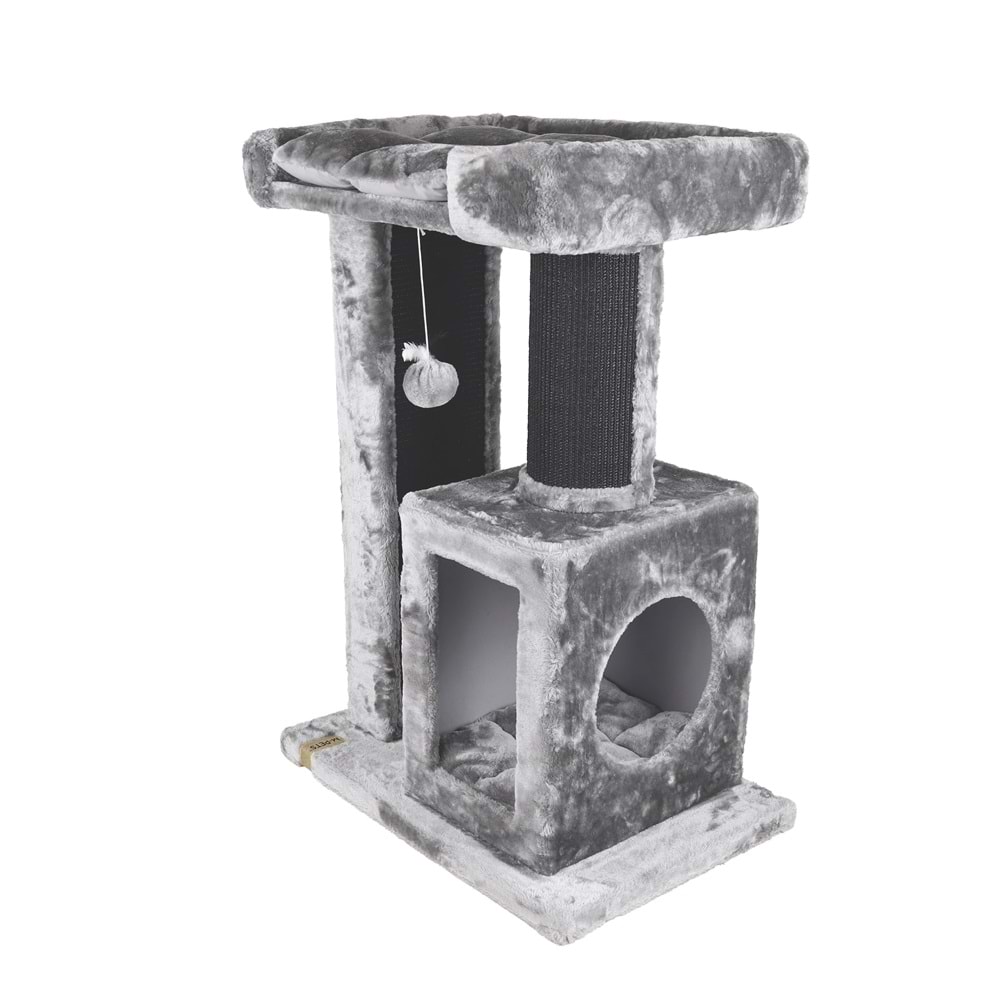 20656499 M-PETS PANTHER PREMİUM NOOK KEDİ TIRMALAMA GREY