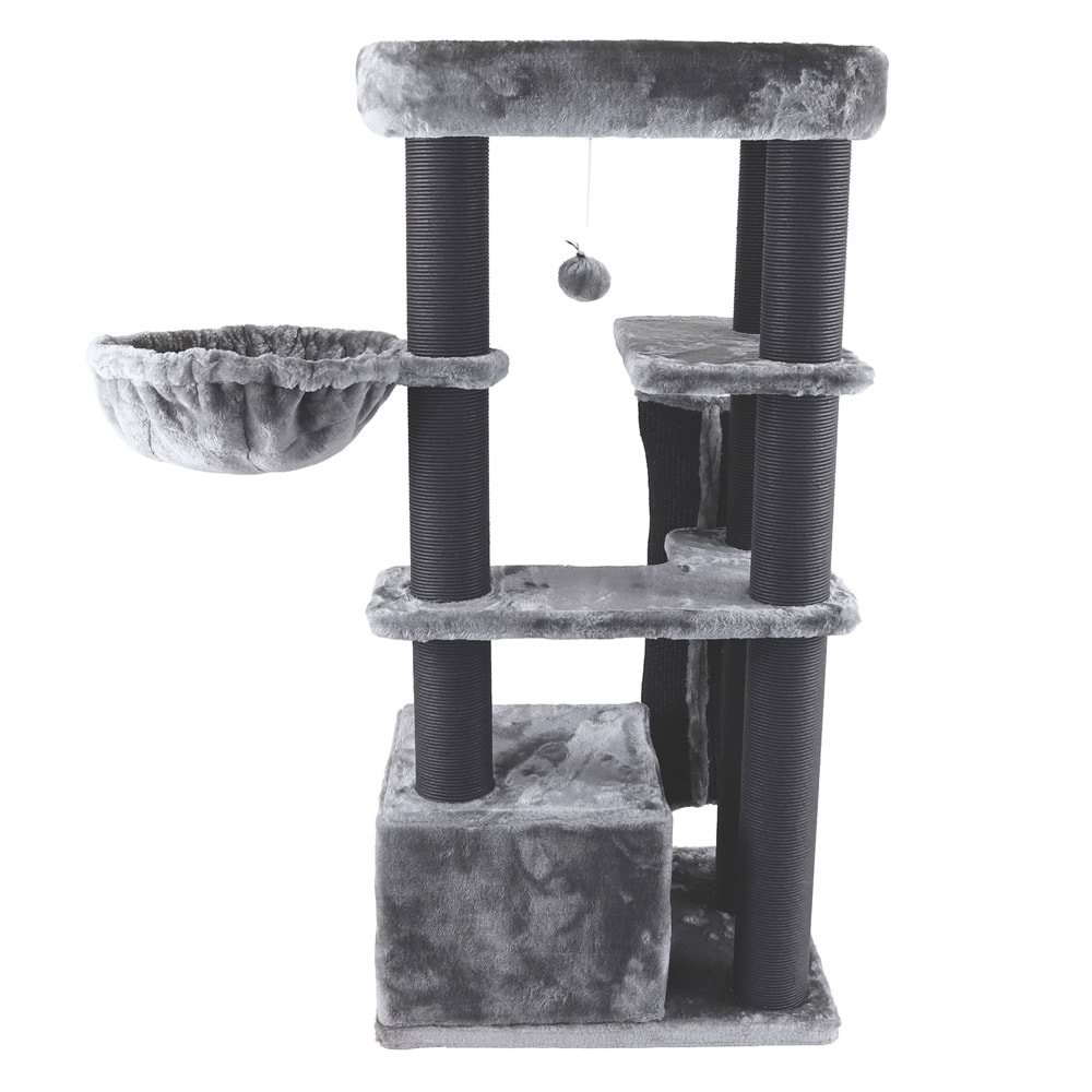 20656599 M-PETS PANTHER PREMİUM ABODE KEDİ TIRMALAMA GREY