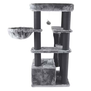 20656599 M-PETS PANTHER PREMİUM ABODE KEDİ TIRMALAMA GREY