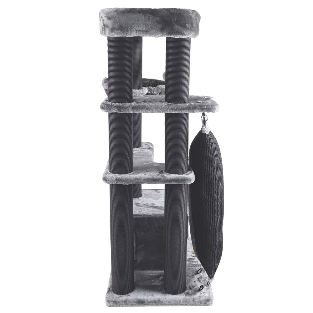 20656599 M-PETS PANTHER PREMİUM ABODE KEDİ TIRMALAMA GREY