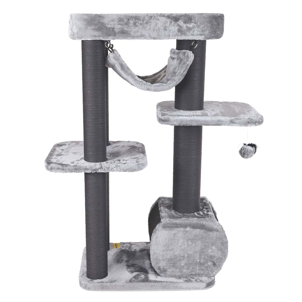 20656699 M-PETS PANTHER PREMİUM CANOPY KEDİ TIRMALAMA GREY