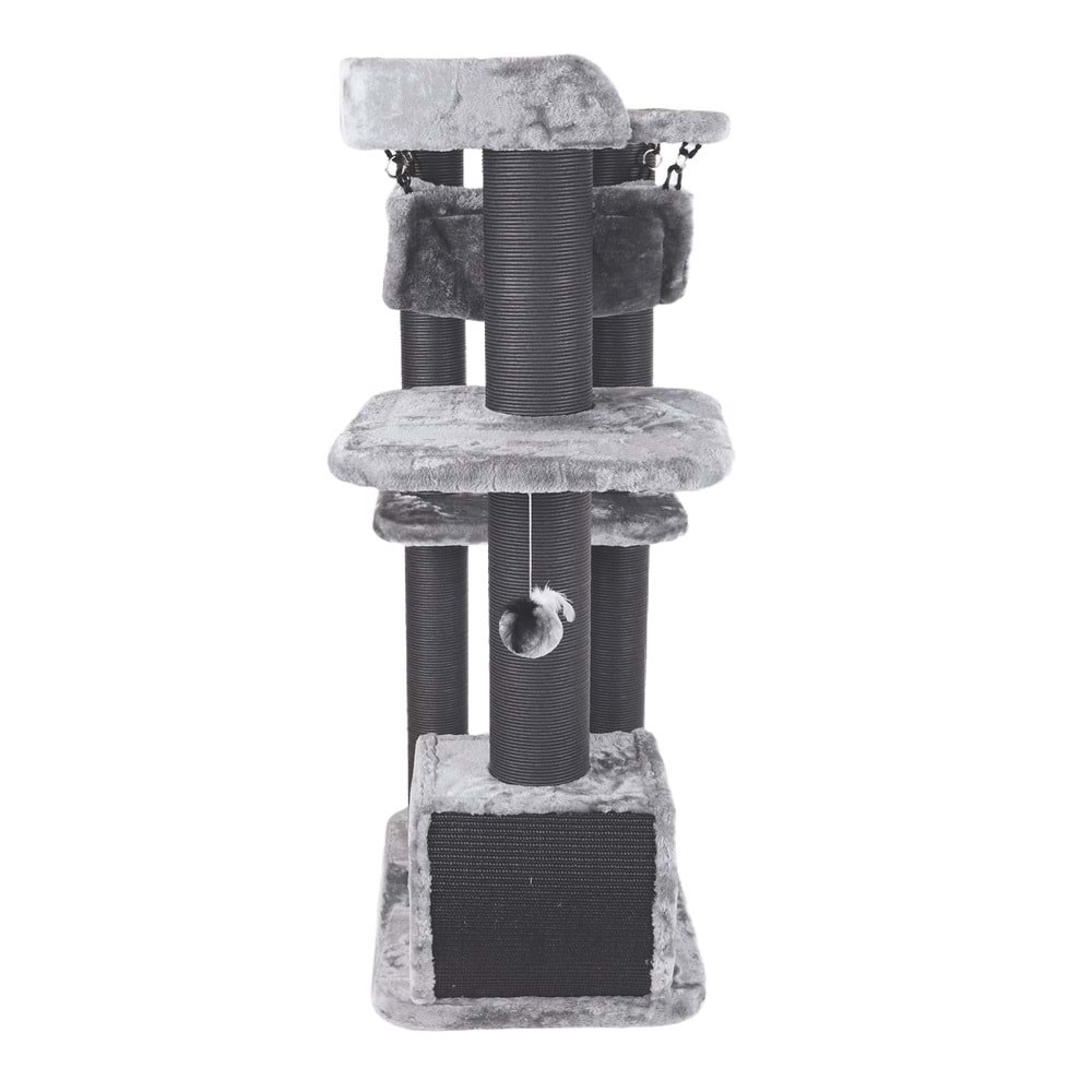 20656699 M-PETS PANTHER PREMİUM CANOPY KEDİ TIRMALAMA GREY