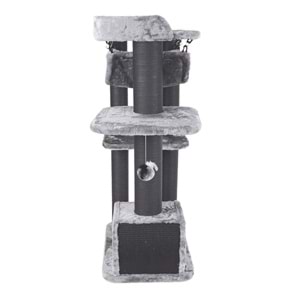 20656699 M-PETS PANTHER PREMİUM CANOPY KEDİ TIRMALAMA GREY