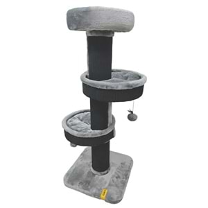 20656799 M-PETS PANTHER PREMİUM ALCOVE KEDİ TIRMALAMA GREY