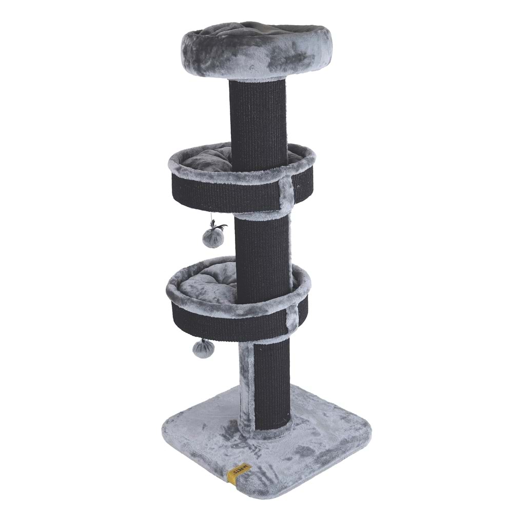 20656799 M-PETS PANTHER PREMİUM ALCOVE KEDİ TIRMALAMA GREY