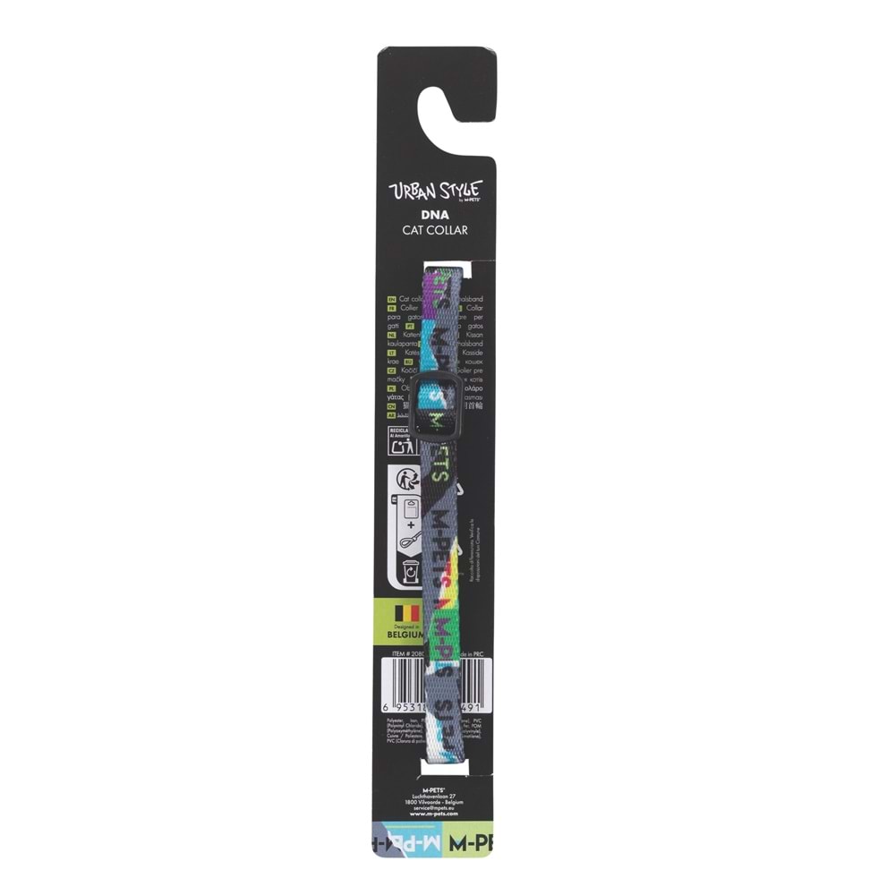 20804499 M-PETS URBAN STYLE DNA KEDİ BOYUN TASMASI