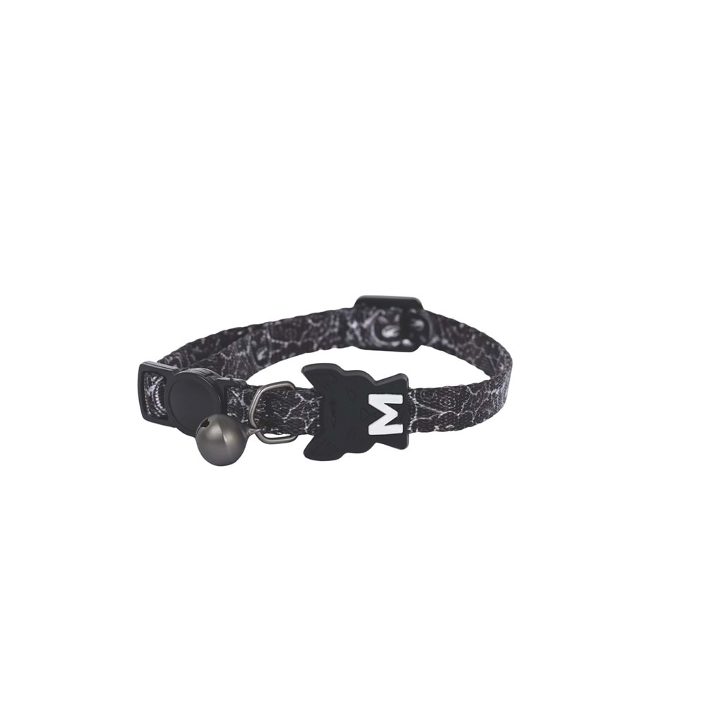 20804799 M-PETS URBAN STYLE FREESTYLE BLACK/WHİTE KEDİ BOYUN TASMASI