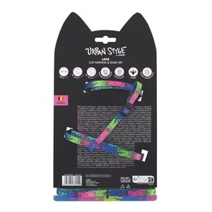 20805099 M-PETS URBAN STYLE LAVA KEDİ GÖĞÜS TASMASI SET