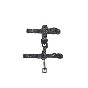 20805299 M-PETS URBAN STYLE FREESTYLE BLACK/WHİTE KEDİ GÖĞÜS TASMASI SET