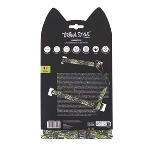20805399 M-PETS URBAN STYLE FREESTYLE MULTİCOLOR KEDİ GÖĞÜS TASMASI SET