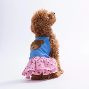 26312-PAWSTAR COZİE BEAR DENİM ELBİSE 5Lİ SET (S-M-L-L-XL)