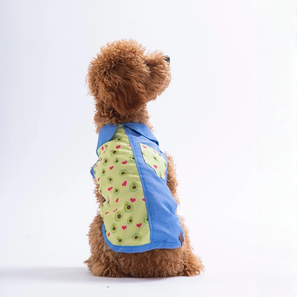 26408-PAWSTAR AVO BLİSS DESENLİ DENİM GÖMLEK 5Lİ SET (M-L-L-XL-2XL)