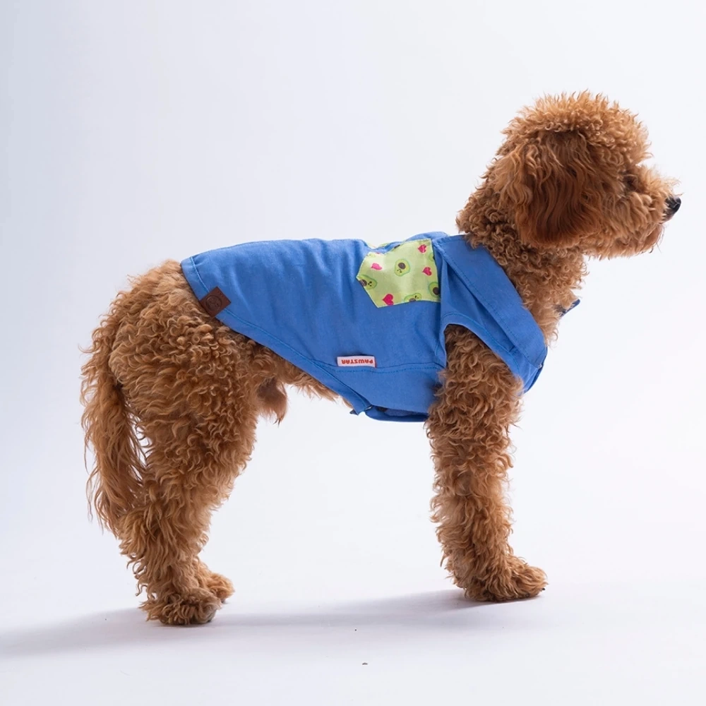 26408-PAWSTAR AVO BLİSS DESENLİ DENİM GÖMLEK 5Lİ SET (M-L-L-XL-2XL)