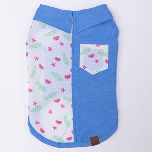 26410-PAWSTAR RUBY SLİCE DESENLİ DENİM GÖMLEK 5Lİ SET (M-L-L-XL-2XL)