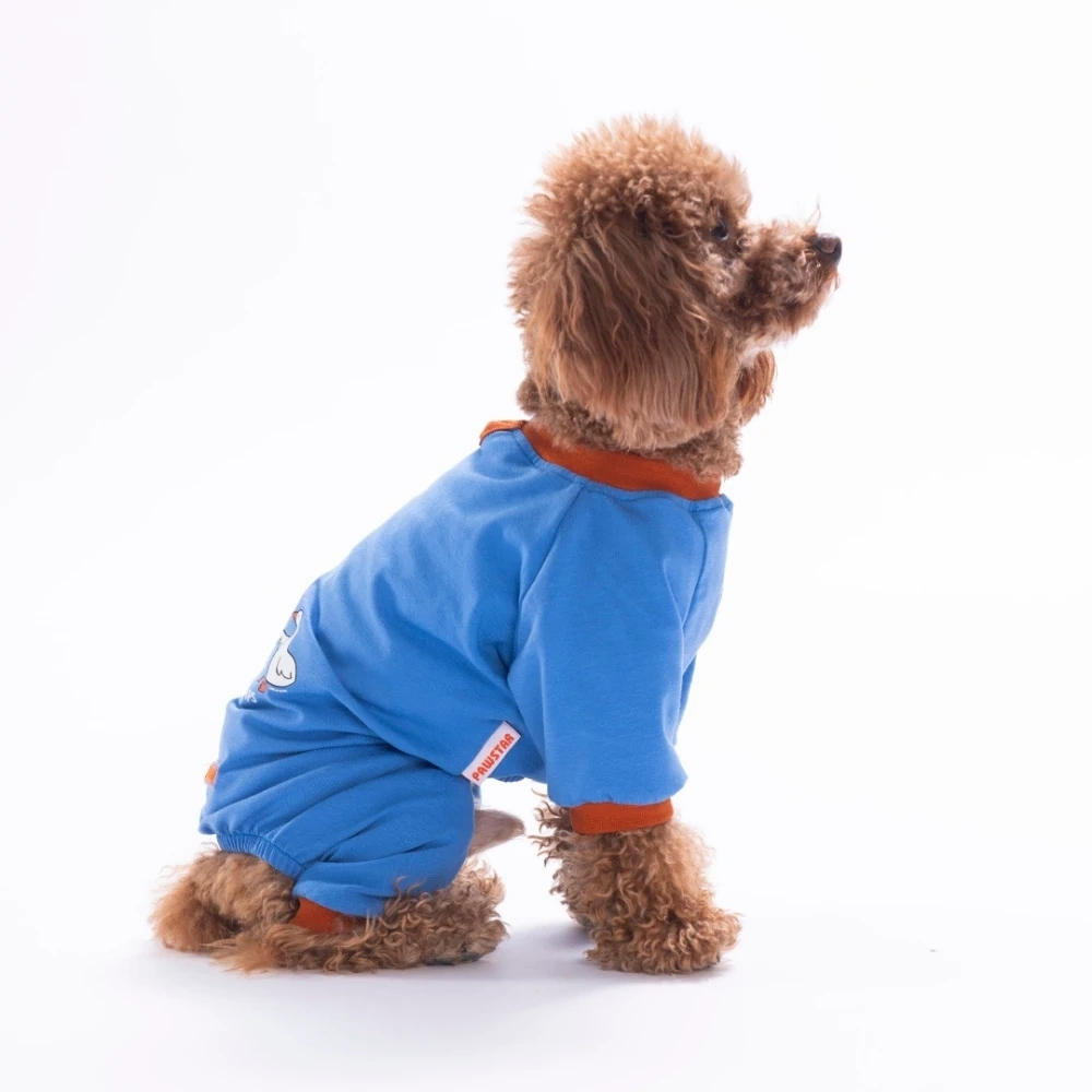 26901-PAWSTAR MAVİ DUCKS PİJAMA TULUM 5Lİ SET (M-L-L-XL-2XL)