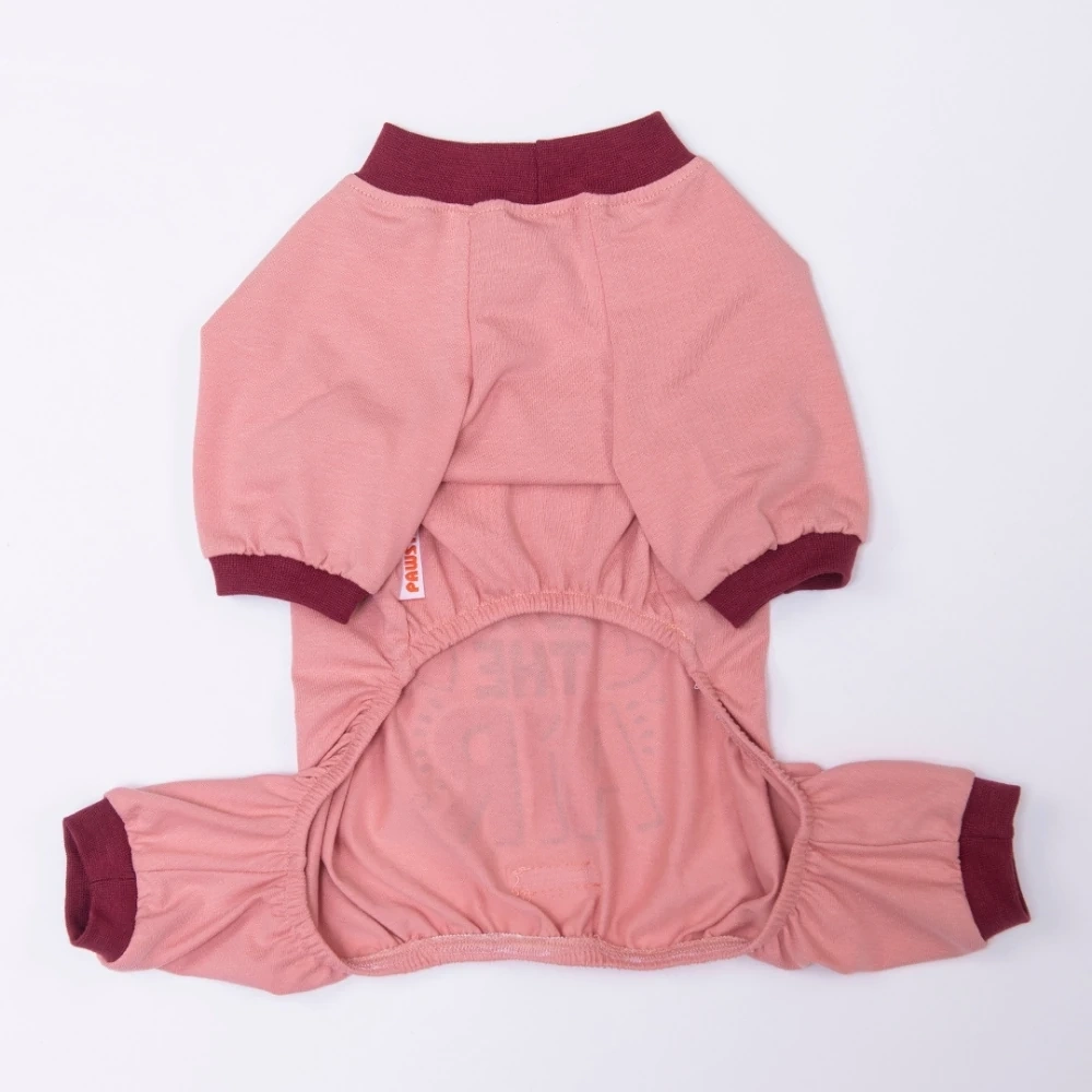 26902-PAWSTAR PEMBE LOVE AİR PİJAMA TULUM 5Lİ SET (M-L-L-XL-2XL)