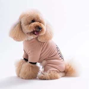 26903-PAWSTAR KAHVERENGİ SMİLE PİJAMA TULUM 5Lİ SET (M-L-L-XL-2XL)