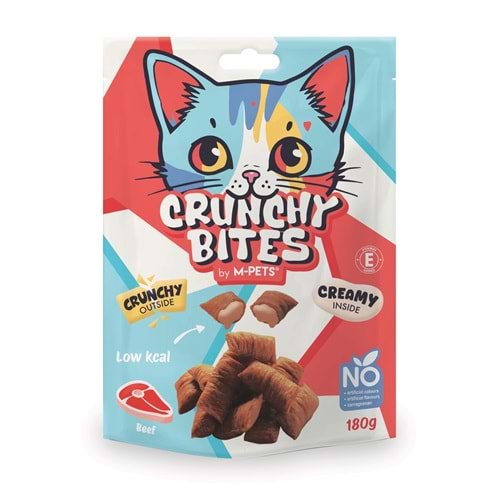 29011299 M-PETS CRUNCHY BITES BİFTEKLİ KEDİ ÖDÜLÜ 180GR