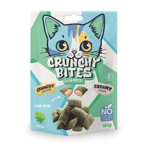29011599 M-PETS CRUNCHY BITES CATNİPLİ KEDİ ÖDÜLÜ 180GR