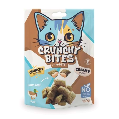 29011899 M-PETS CRUNCHY BITES ÖRDEKLİ KEDİ ÖDÜLÜ 180GR