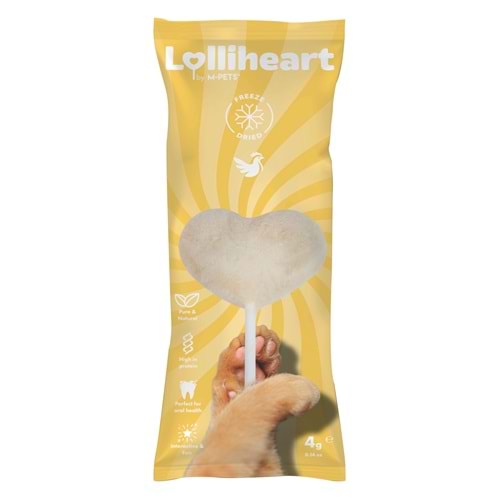 29012799 M-PETS LOLLİHEART TAVUKLU KEDİ ÖDÜLÜ 4GR 15Lİ