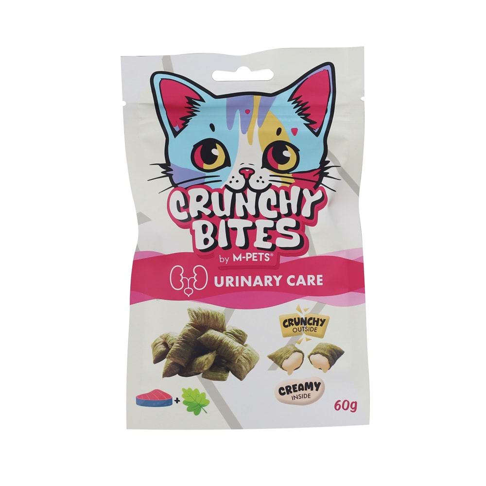 29016099 M-PETS CRUNCHY BITES URINARY CARE FONKSİYONEL KEDİ ÖDÜLÜ 60GR