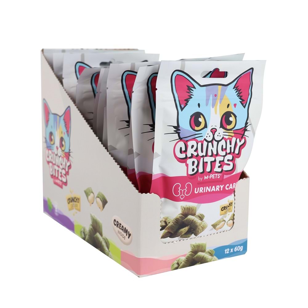 29016099 M-PETS CRUNCHY BITES URINARY CARE FONKSİYONEL KEDİ ÖDÜLÜ 60GR