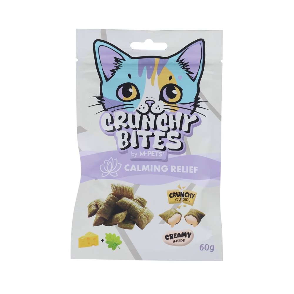 29016199 M-PETS CRUNCHY BITES CALMING RELIEF FONKSİYONEL KEDİ ÖDÜLÜ 60GR