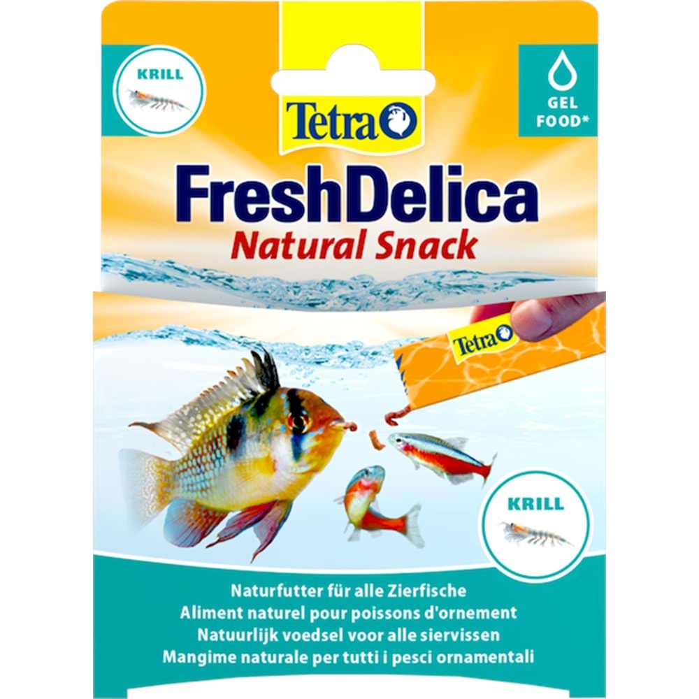 236707-TETRA FRESH DELİCA KRİLL TROPİKAL SIVI BALIK YEMİ 48GR