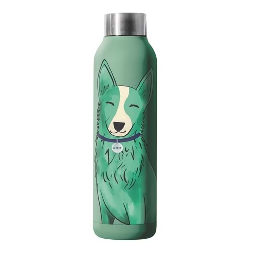 60003299 M-PETS PETJOY PURRFECT LUNA TERMOS 500ML GREEN