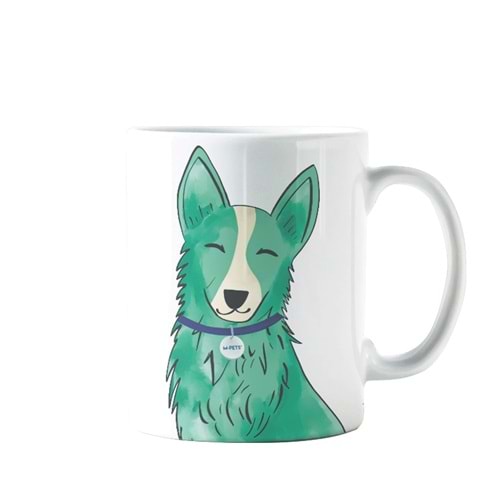 60003799 M-PETS PETJOY LUNA KUPA 350ML GREEN