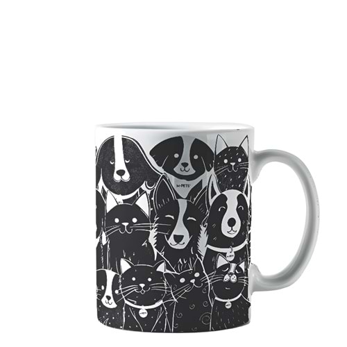 60004299 M-PETS PETJOY PETFAMİLY KUPA 350ML MULTİCOLOR