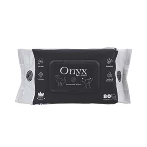 60106401 M-PETS ONYX KOKUSUZ KEDİ ve KÖPEKLER İÇİN TEMİZLEME MENDİLİ 80Lİ