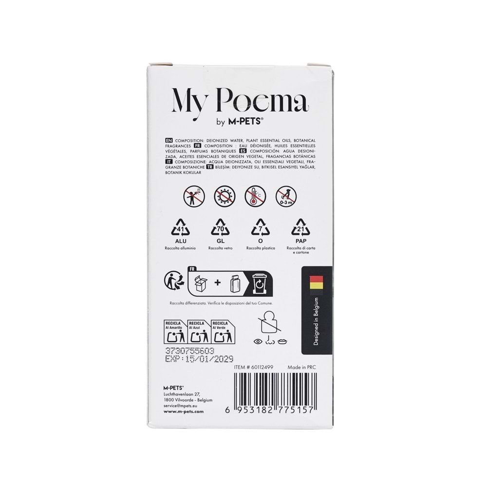 60112499 M-PETS MY POEMA WİNDBELL GRASS KEDİ ve KÖPEK PARFÜMÜ 50ML