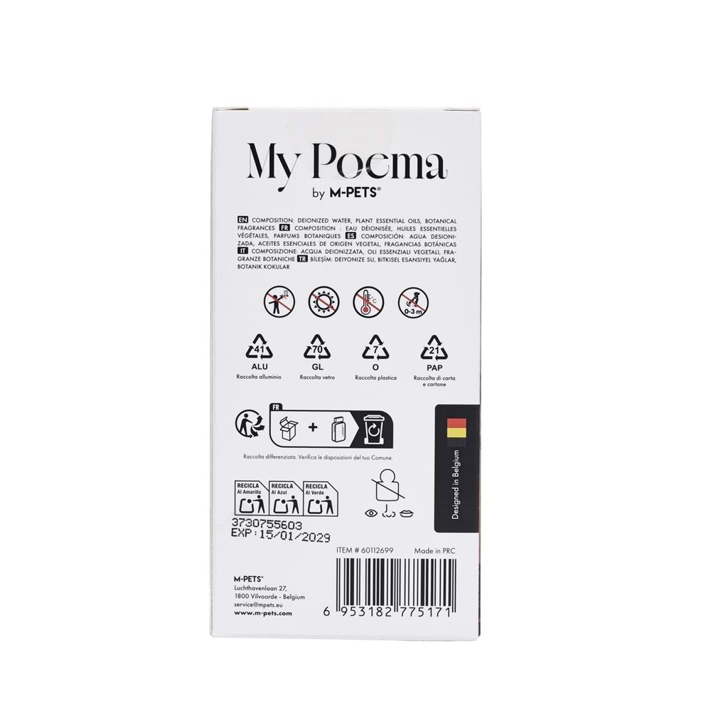 60112699 M-PETS MY POEMA ALPİNE CEDAR KEDİ ve KÖPEK PARFÜMÜ 50ML