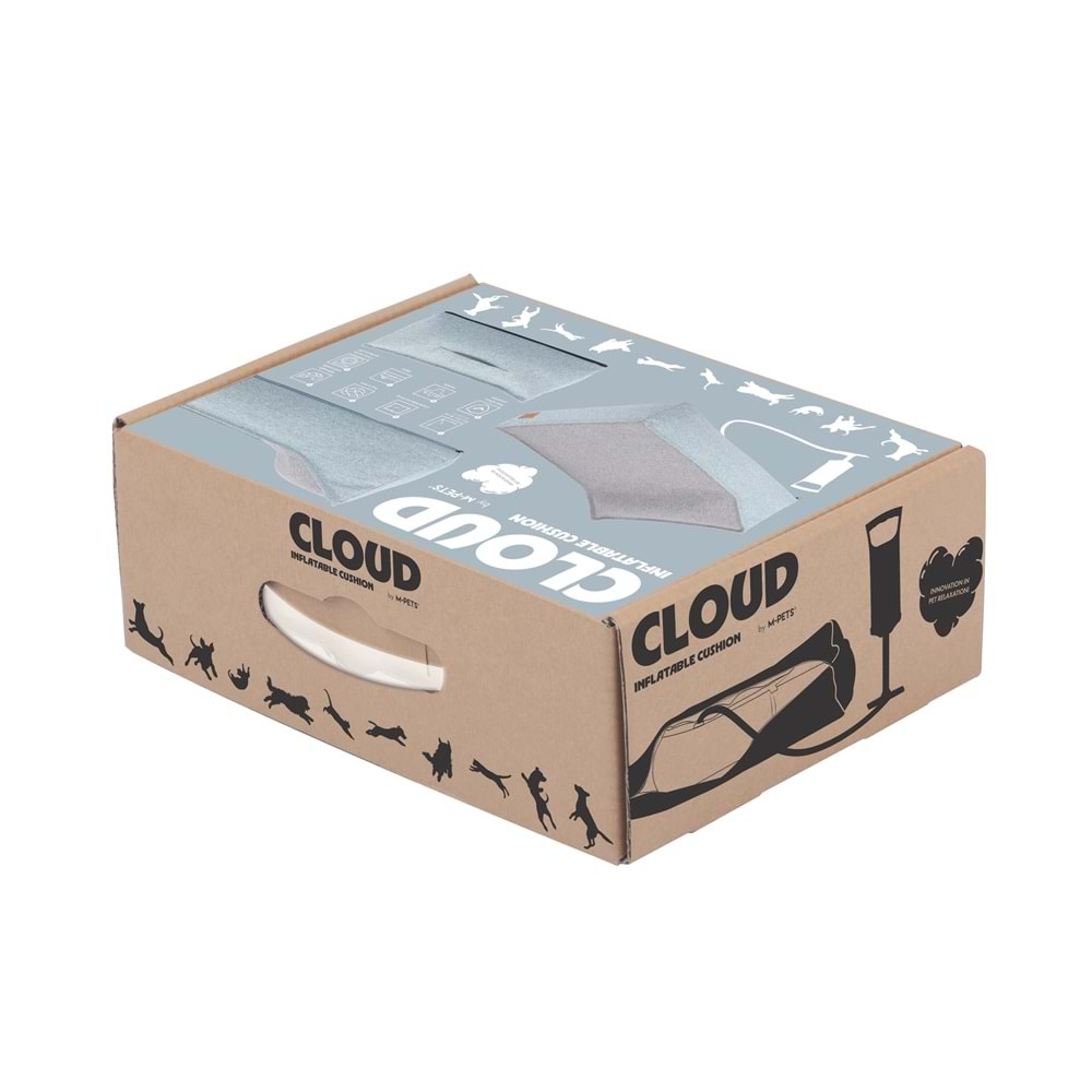 60301299 M-PETS CLOUD FONKSİYONEL ŞİŞİRİLEBİLİR YATAK BLUE