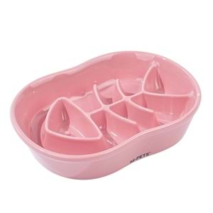 60532307 M-PETS SERENE FISH SERAMİK YAVAŞ YEME MAMA KABI 240ML PİNK