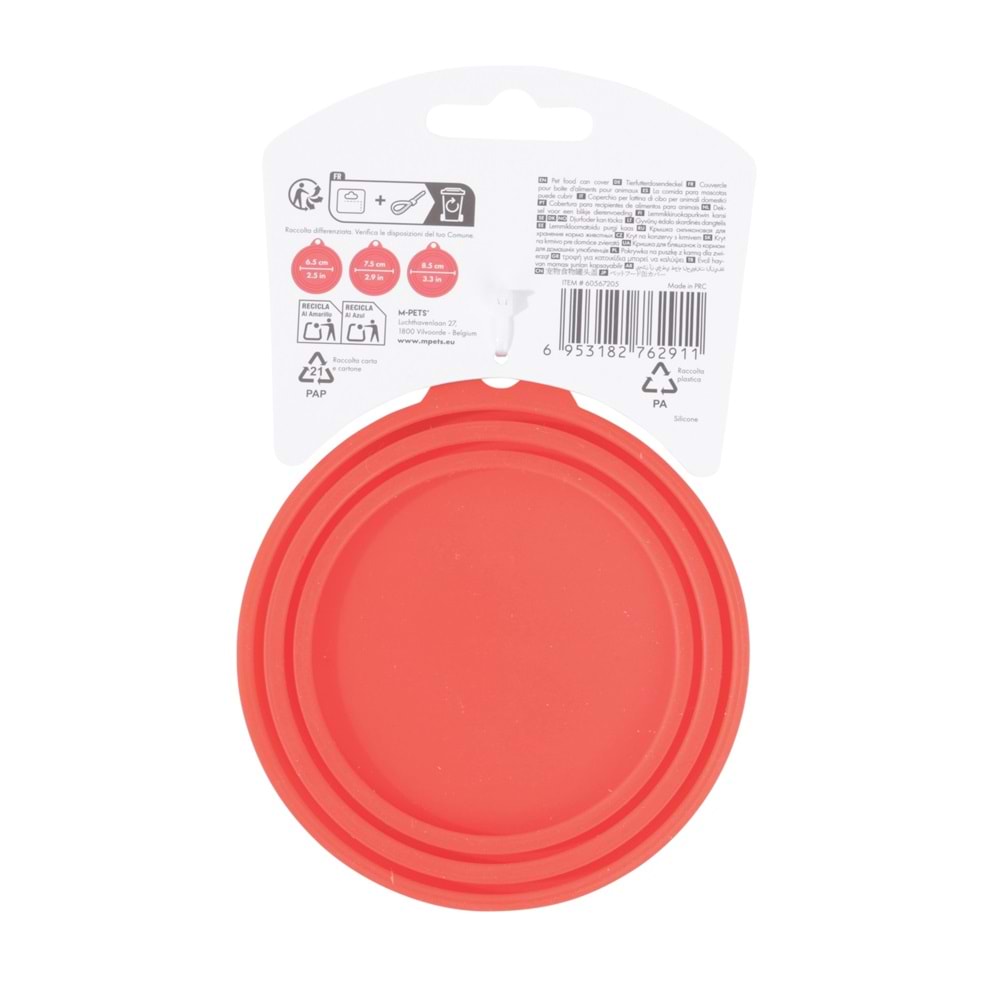 60567205 M-PETS FRESH COVER PLASTİK KONSERVE KAPAĞI RED