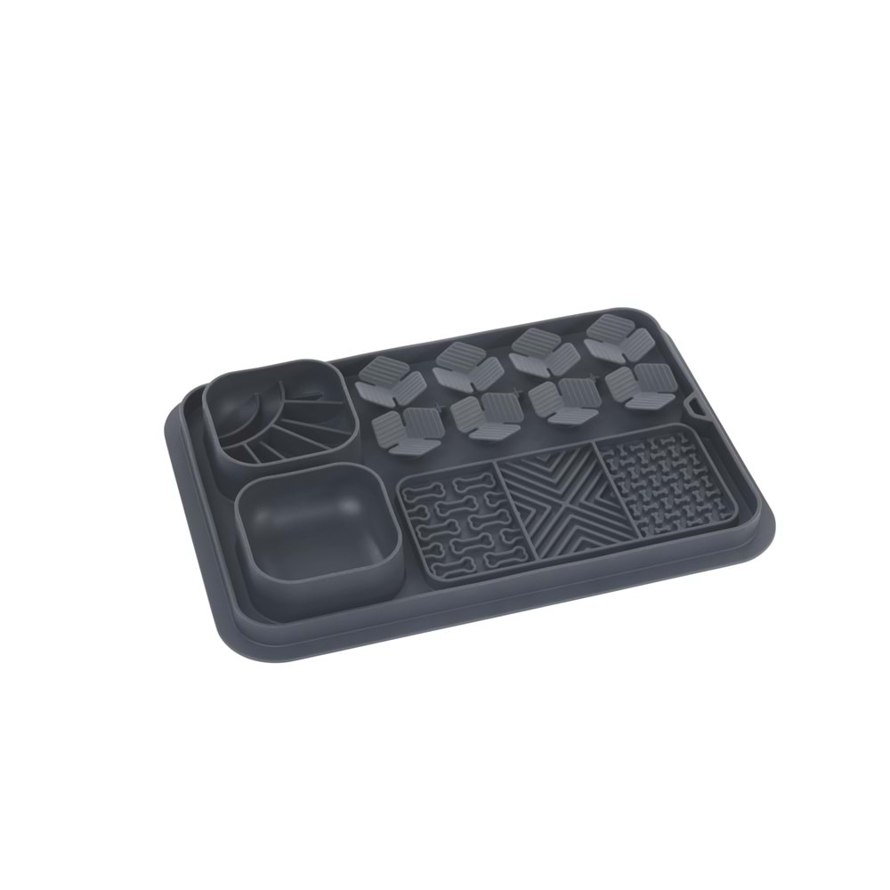 60569108 M-PETS LECCA PRO 6İN1 YAVAŞ BESLENME VE YALAMA MATI BLACK (S)