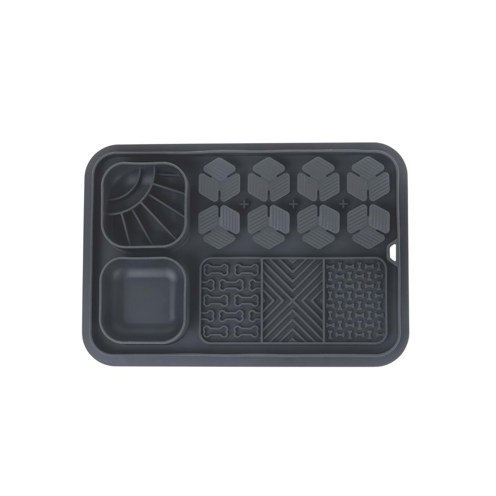 60569108 M-PETS LECCA PRO 6İN1 YAVAŞ BESLENME VE YALAMA MATI BLACK (S)