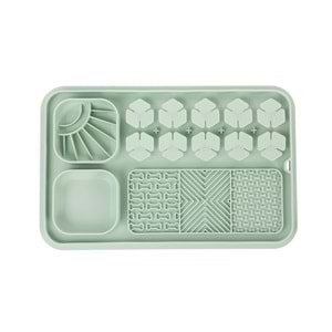 60569203 M-PETS LECCA PRO 6İN1 YAVAŞ BESLENME VE YALAMA MATI GREEN (L)